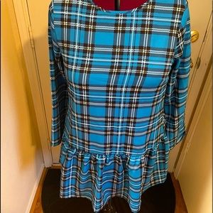 Sheilay blue plaid 👗 dress